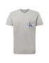 Calvin Klein Jeans Majica '90'S MONOGRAM POCKET TEE' dimno-siva / bela / modra - Pepit.si