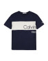 Calvin Klein Jeans Majica temno modra / bela - Pepit.si