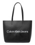 Calvin Klein Jeans Nakupovalna torba črna / bela - Pepit.si