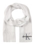 Calvin Klein Jeans Šal 'KNITTED J BASIC WOMEN SCARF' bela - Pepit.si