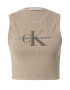 Calvin Klein Jeans Top 'MINERAL' temno rjava / antracit / barva blata - Pepit.si