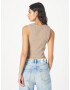 Calvin Klein Jeans Top 'MINERAL' temno rjava / antracit / barva blata - Pepit.si