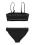 Calvin Klein Swimwear Bikini črna / bela - Pepit.si