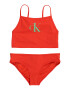 Calvin Klein Swimwear Bikini svetlo zelena / oranžno rdeča - Pepit.si