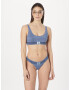 Calvin Klein Swimwear Bikini zgornji del golobje modra / bela - Pepit.si