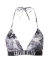 Calvin Klein Swimwear Bikini zgornji del 'Intens' siva / črna / bela - Pepit.si