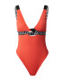 Calvin Klein Swimwear Enodelne kopalke 'Intense' oranžno rdeča / črna / bela - Pepit.si