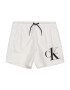 Calvin Klein Swimwear Kratke kopalne hlače črna / bela - Pepit.si