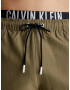 Calvin Klein Swimwear Kratke kopalne hlače oliva / črna / off-bela - Pepit.si