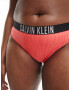 Calvin Klein Swimwear Plus Bikini hlačke marelica / črna / bela - Pepit.si