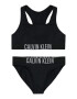 Calvin Klein Swimwear Bikini črna / bela - Pepit.si