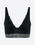 Calvin Klein Underwear Nedrček 'PLUNGE' siva / črna - Pepit.si