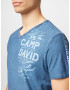 CAMP DAVID Majica moder denim / bela - Pepit.si