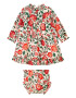 Cath Kidston Obleka 'Strawberry Garden' kremna / zelena / rdeča / melona - Pepit.si