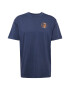 DC Shoes Majica 'QUALITY GOODS' mornarska / oranžna / bela - Pepit.si