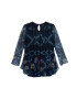 Desigual Bluza 'Le Mans' kraljevo modra / temno modra / rjava / rdeča / bela - Pepit.si