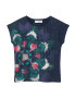 Desigual T-Shirt 'LONDRES' mornarska / smaragd / grenada / temno liila / bela - Pepit.si