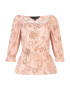 Dorothy Perkins Bluza rjava / breskev / bela - Pepit.si