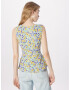 Dorothy Perkins Top 'Ditsy' rumena / zelena / lila / pastelno lila - Pepit.si