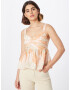 Dorothy Perkins Top pastelno zelena / oranžna / bela - Pepit.si