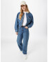 Dr. Denim Prehodna jakna 'Tilly Pile' moder denim / bela - Pepit.si