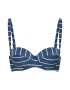 Esprit Bodywear Bikini zgornji del 'Nelly Beach' bela / marine - Pepit.si