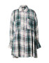 Free People Dolga srajca 'THE VOYAGE SHIRTDRESS' zelena - Pepit.si