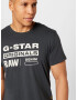 G-Star RAW Majica temno siva / bela - Pepit.si