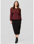 Guido Maria Kretschmer Curvy Collection Bluza 'Carmina' bordo - Pepit.si