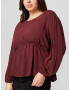 Guido Maria Kretschmer Curvy Collection Bluza 'Carmina' bordo - Pepit.si