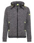 Hailys Men Sweatjacke pegasto siva / neonsko rumena - Pepit.si