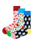 Happy Socks Nogavice mornarska / zelena / roza / bela - Pepit.si