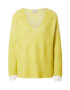 Herrlicher Pullover 'Lini' limona / bela - Pepit.si