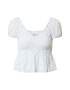 HOLLISTER Bluza bela / svetlo modra - Pepit.si