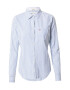 HOLLISTER Bluza bela / svetlo modra - Pepit.si