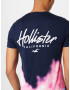 HOLLISTER Majica modra / mornarska / orhideja / bela - Pepit.si