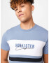 HOLLISTER Majica svetlo modra / temno modra / bela - Pepit.si