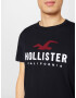 HOLLISTER Majica temno rdeča / črna / bela - Pepit.si