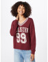 HOLLISTER Pulover burgund / bela - Pepit.si