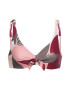 Hunkemöller Bikini zgornji del 'Print Game Knot Wire' roza - Pepit.si