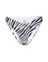 hunkemöller x NA-KD Bikini hlačke 'Zebra' črna / bela - Pepit.si