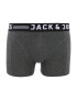 JACK & JONES Boksarice 'Sense' temno siva / črna / bela - Pepit.si