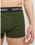 JACK & JONES Boksarice 'Jordan' mornarska / temno zelena / črna / bela - Pepit.si