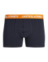 JACK & JONES Boksarice 'NORMAN' mornarska / svetlo modra / svetlo zelena / oranžna - Pepit.si