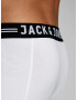 JACK & JONES Boksarice 'Sense' pegasto siva / črna / bela - Pepit.si