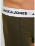 JACK & JONES Boksarice temno zelena / črna / bela - Pepit.si