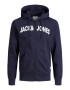 JACK & JONES Jopa na zadrgo 'Navy' mornarska / bela - Pepit.si