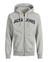 JACK & JONES Jopa na zadrgo 'Navy' mornarska / bela - Pepit.si