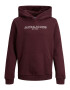 Jack & Jones Junior Majica 'Bank' bela / burgund - Pepit.si