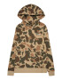 Jack & Jones Junior Majica 'CAMO' šampanjec / rjava / travnato zelena / bela - Pepit.si